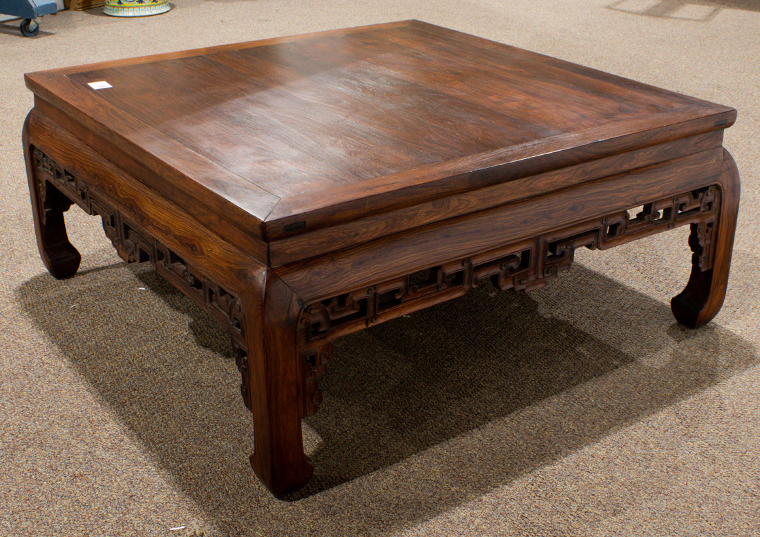 CHINESE HUANGHUALI SQUARE LOW TABLE