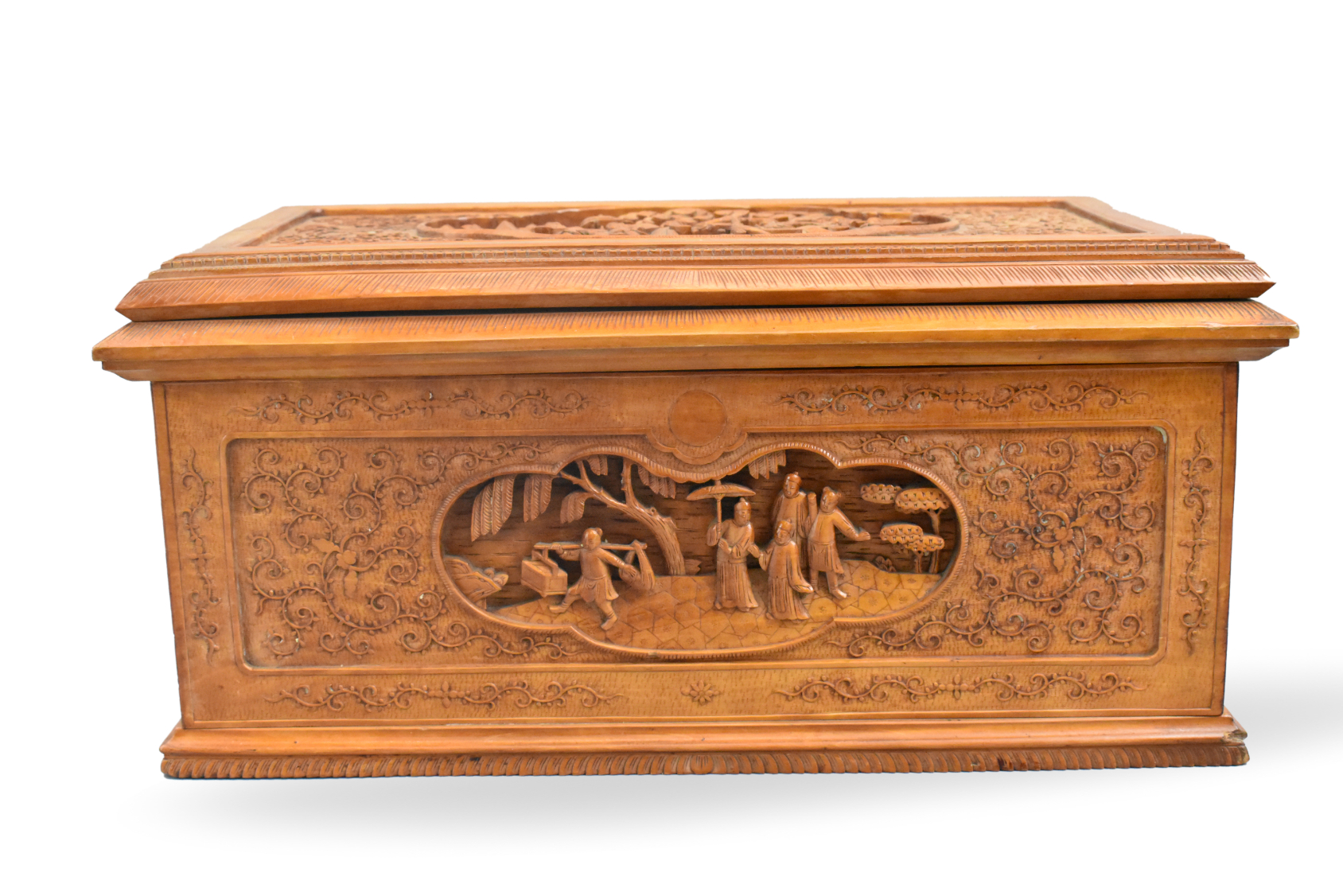 CHINESE HUANGYANG WOOD BOX W/