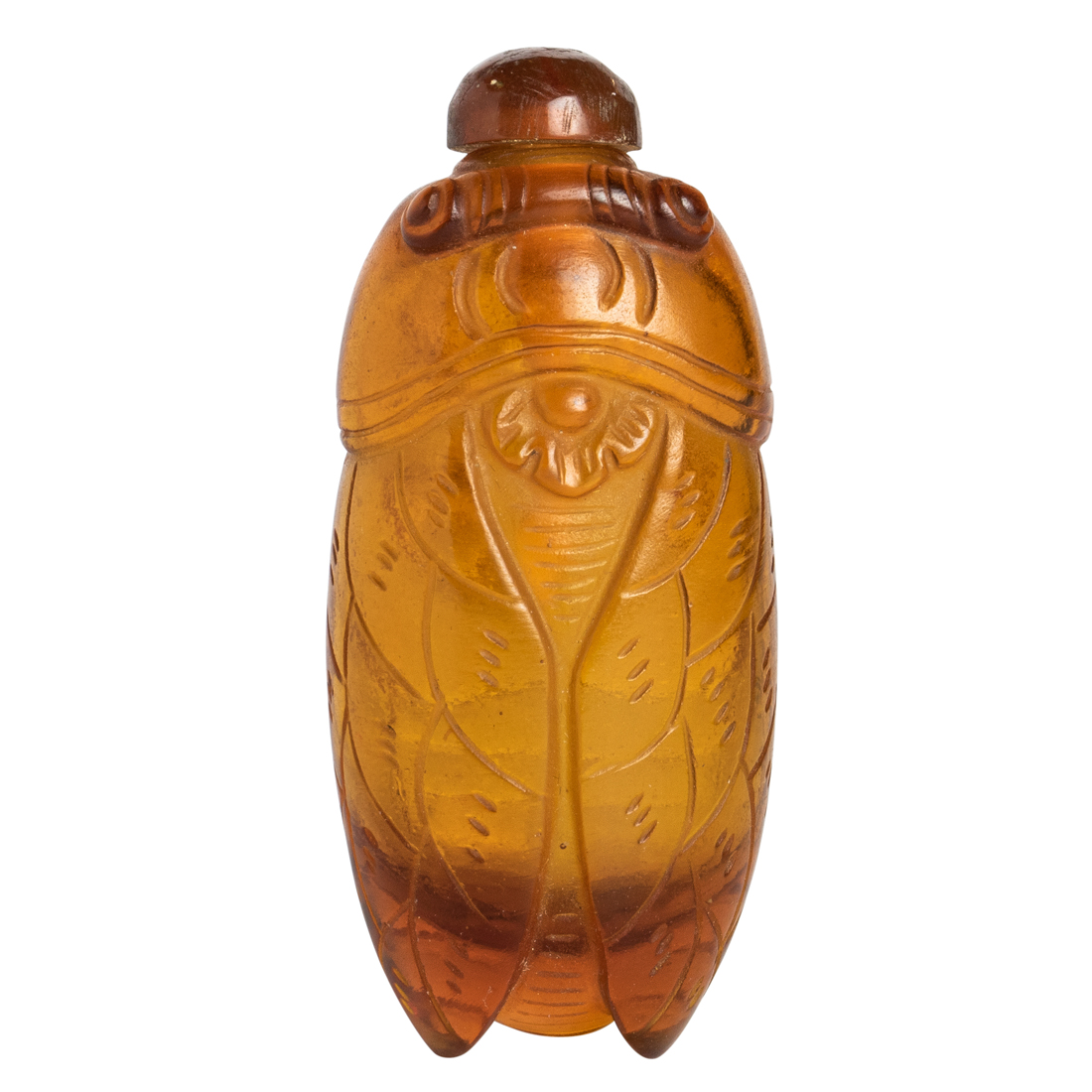 CHINESE IMITATION AMBER GLASS