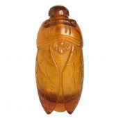 CHINESE IMITATION AMBER GLASS