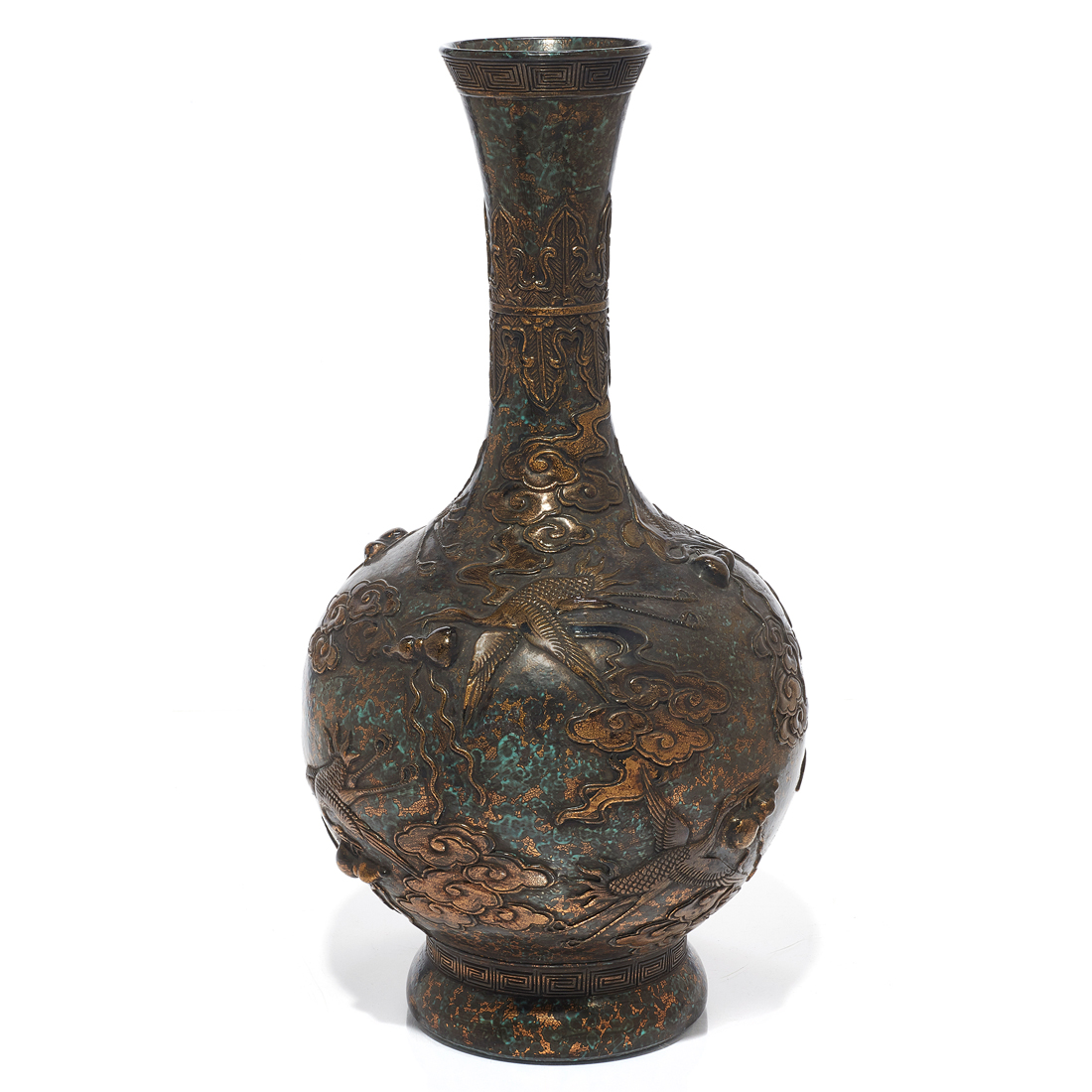 CHINESE IMITATION BRONZE GLAZED
