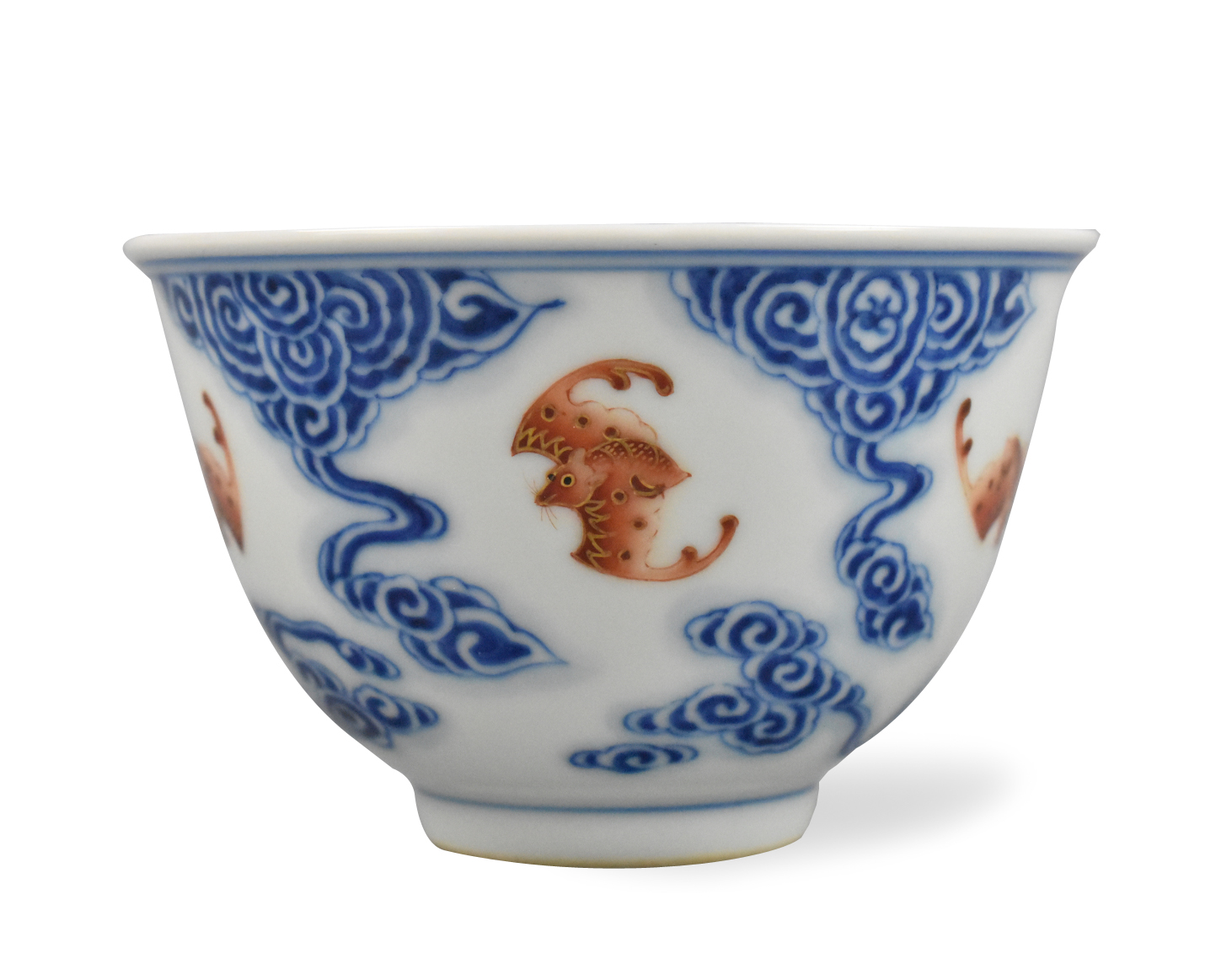 CHINESE IMPERIAL BLUE & IRON RED