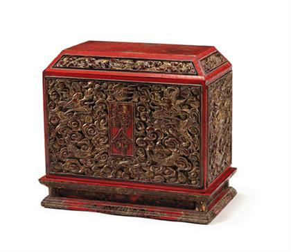 Chinese Imperial gold and red