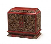 Chinese Imperial gold and red
