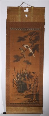 Chinese ink and color on silk