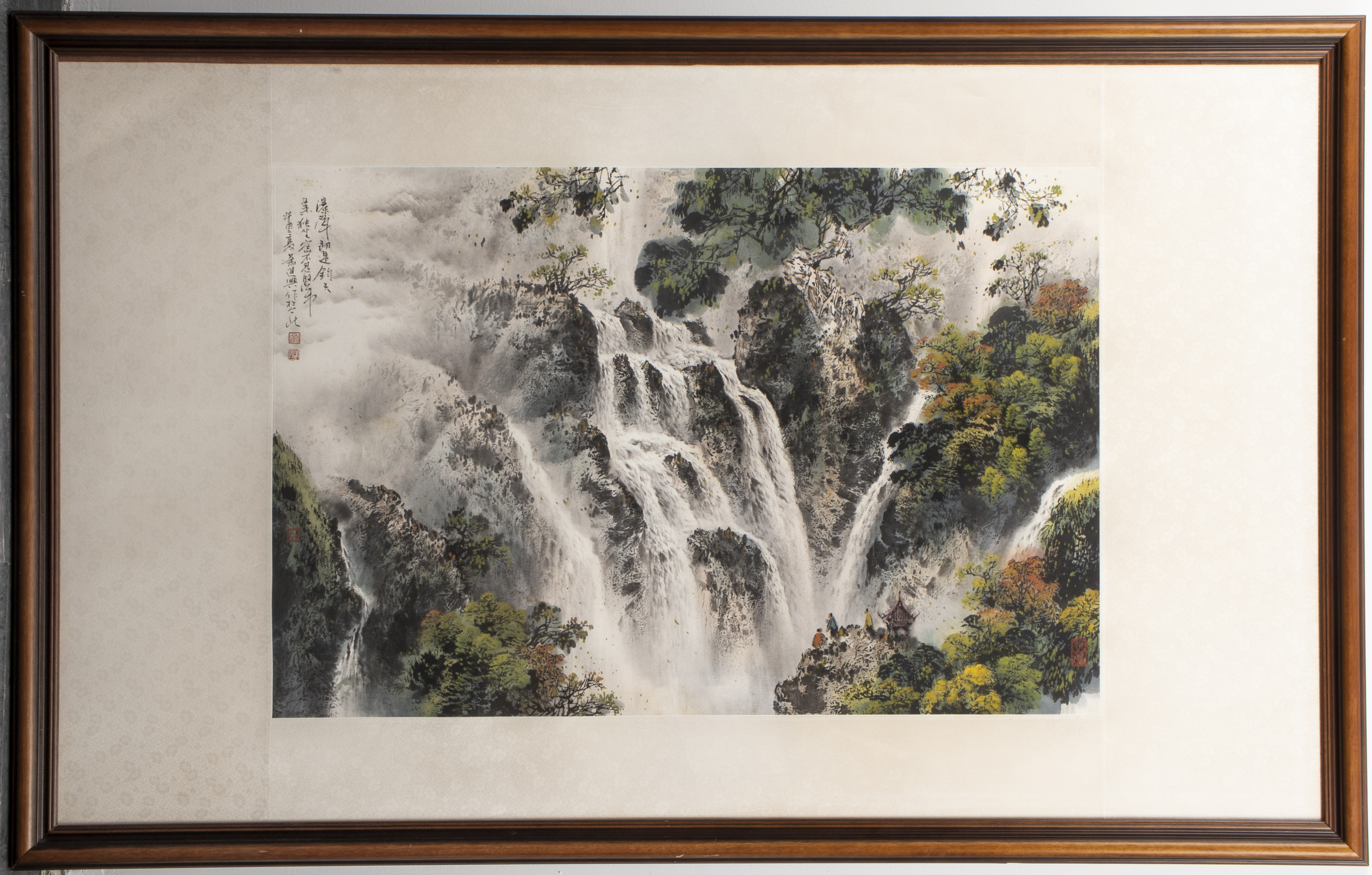 CHINESE INK AND PIGMENT LANDSCAPE