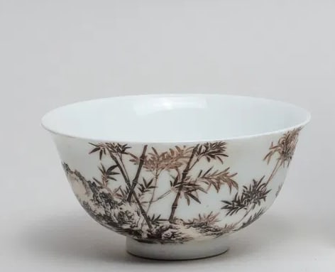 CHINESE INK BAMBOO PATTERNED POETRY