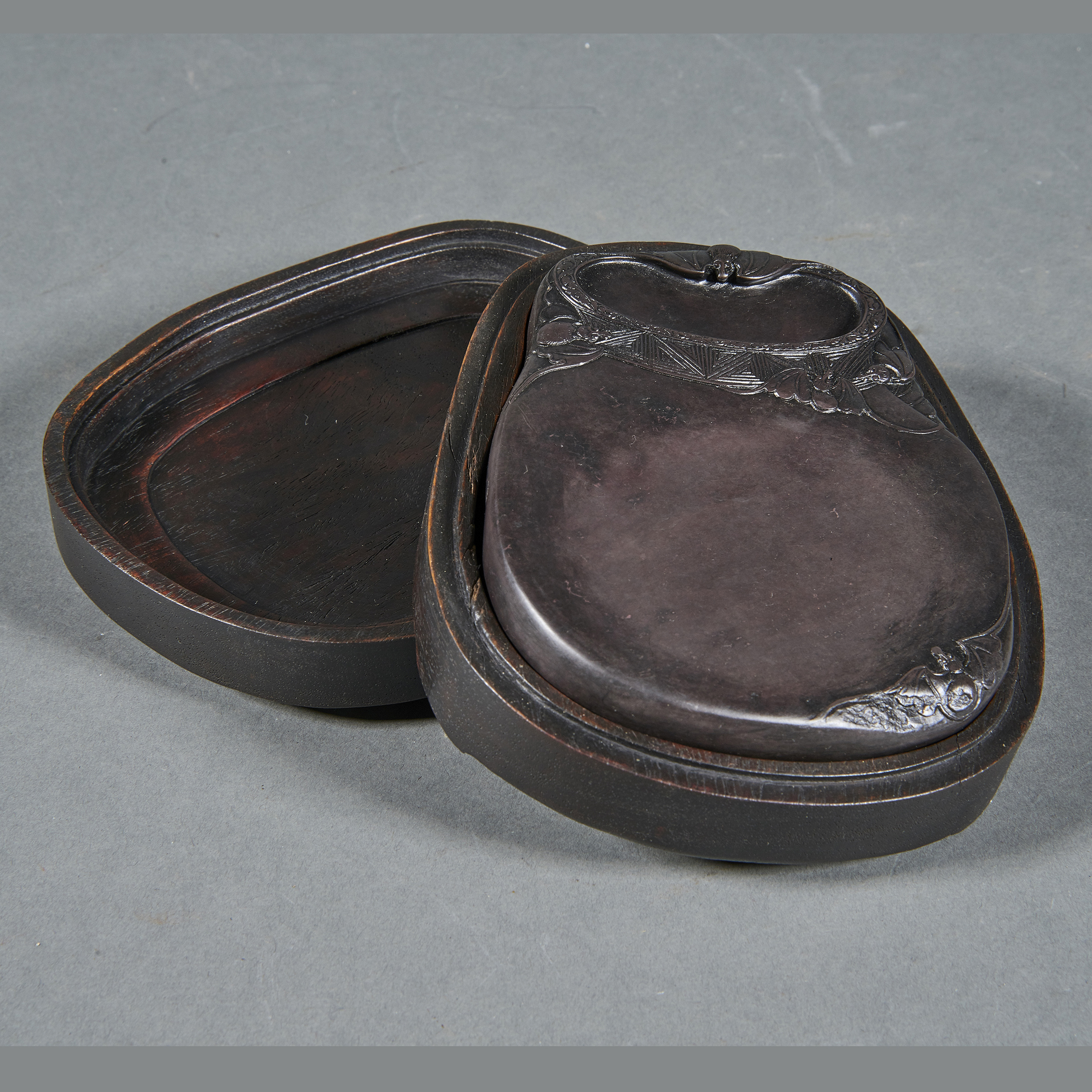 CHINESE INKSTONE WITH CASE