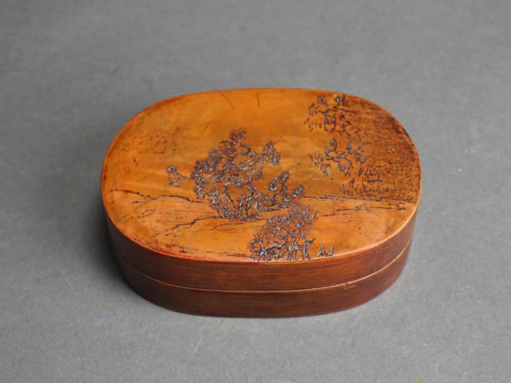 CHINESE INKSTONE WITH ETCHED