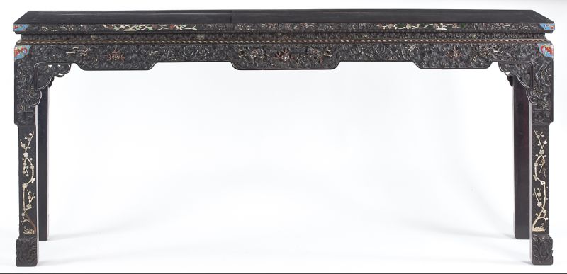 Chinese Inlaid and Carved Altar