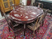 CHINESE INLAID ROSEWOOD DINING