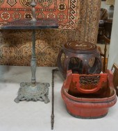 CHINESE INLAID WOOD LOW TABOUR
