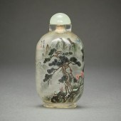 CHINESE INSIDE PAINTED GLASS S