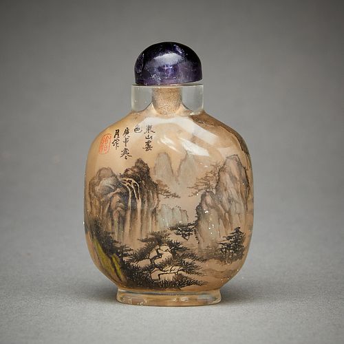 CHINESE INSIDE PAINTED SNUFF BOTTLE