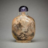 CHINESE INSIDE PAINTED SNUFF B
