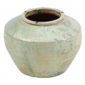 CHINESE IRIDESCENT GREEN GLAZE