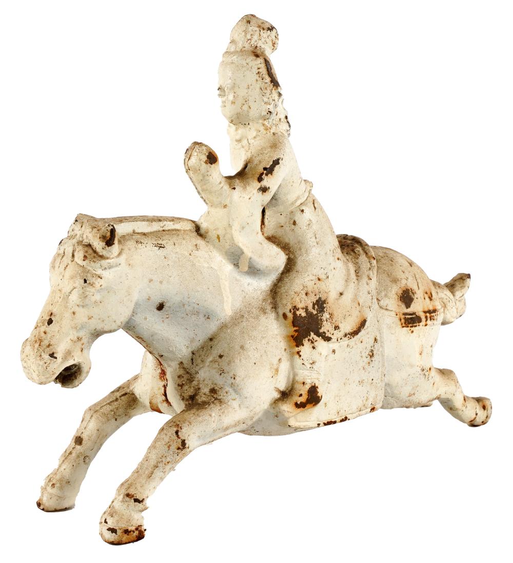 CHINESE IRON FIGURE OF A HORSE