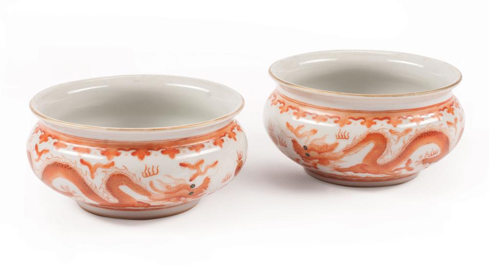 CHINESE IRON RED AND WHITE