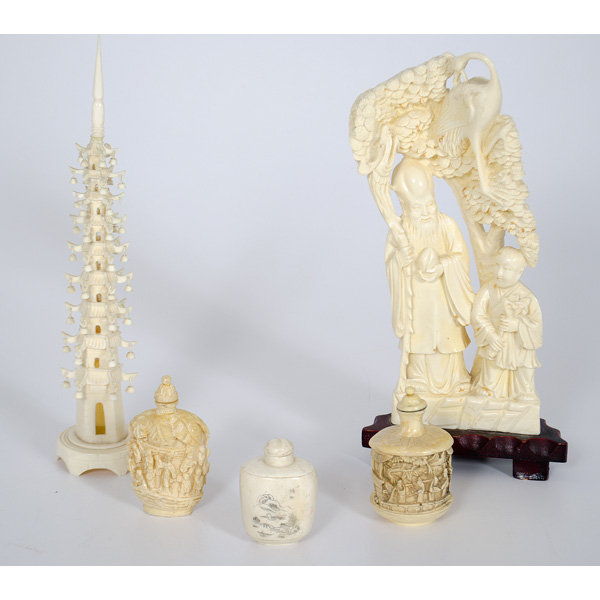 Chinese Ivory and Bone Snuff