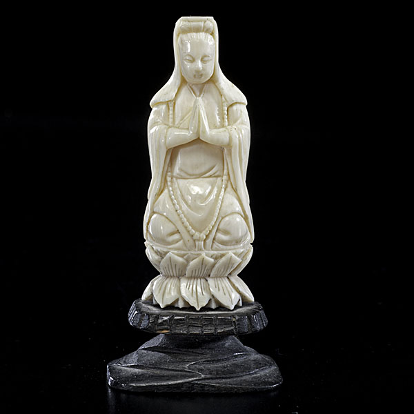 Chinese Ivory Buddha Chinese 20th