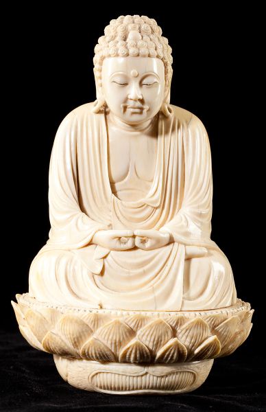 Chinese Ivory Buddhashown in