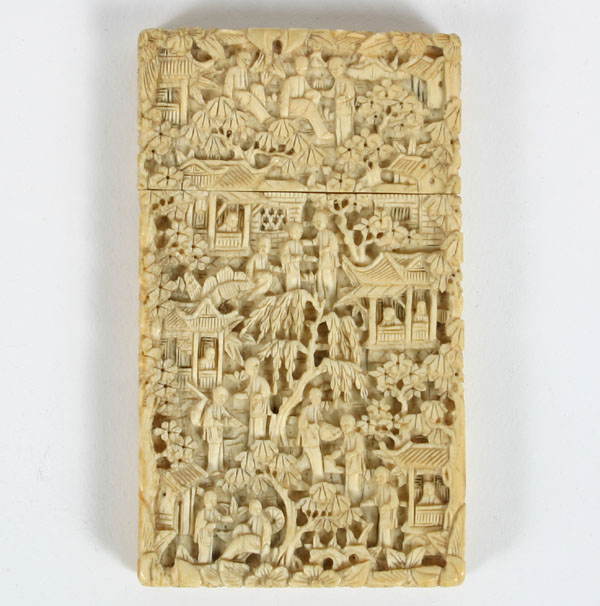 Chinese ivory card case;