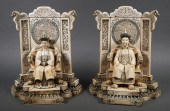 CHINESE IVORY EMPEROR AND EMPR