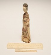 Chinese ivory figure, cribbage