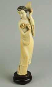 CHINESE IVORY FIGURE OF A MEIR