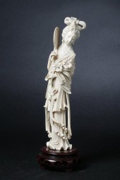 CHINESE IVORY FIGURE OF MEIREN