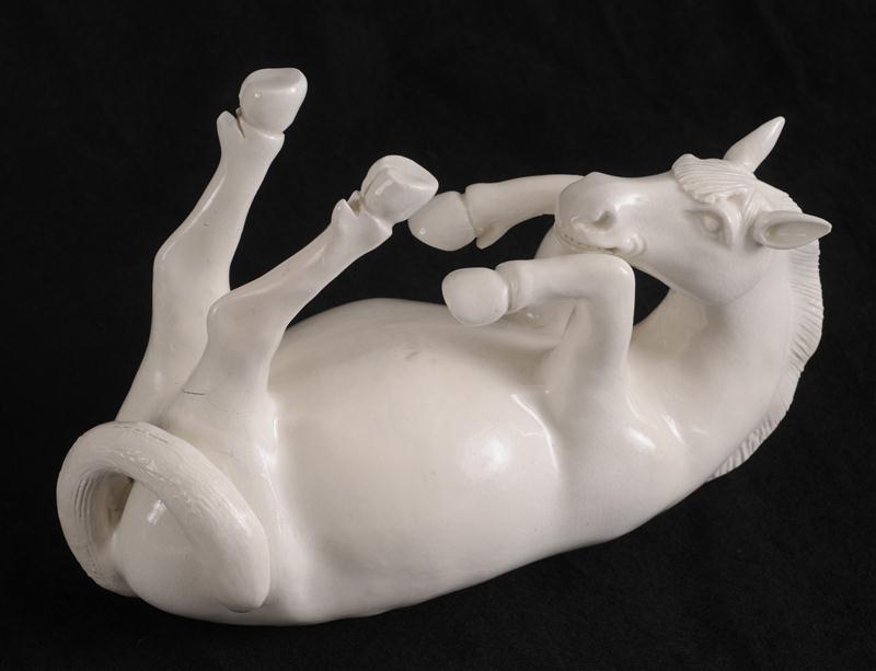 CHINESE IVORY-GLAZED PORCELAIN