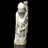 Chinese Ivory God of Longevity