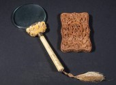 CHINESE IVORY HANDLED MAGNIFYI