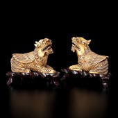 Chinese Ivory Mythological Bea