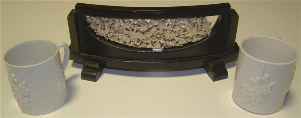 CHINESE IVORY PIERCE-CARVED