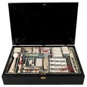 CHINESE IVORY PUZZLE SET.Chine