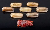 CHINESE JADE & AGATE CICADA CA
