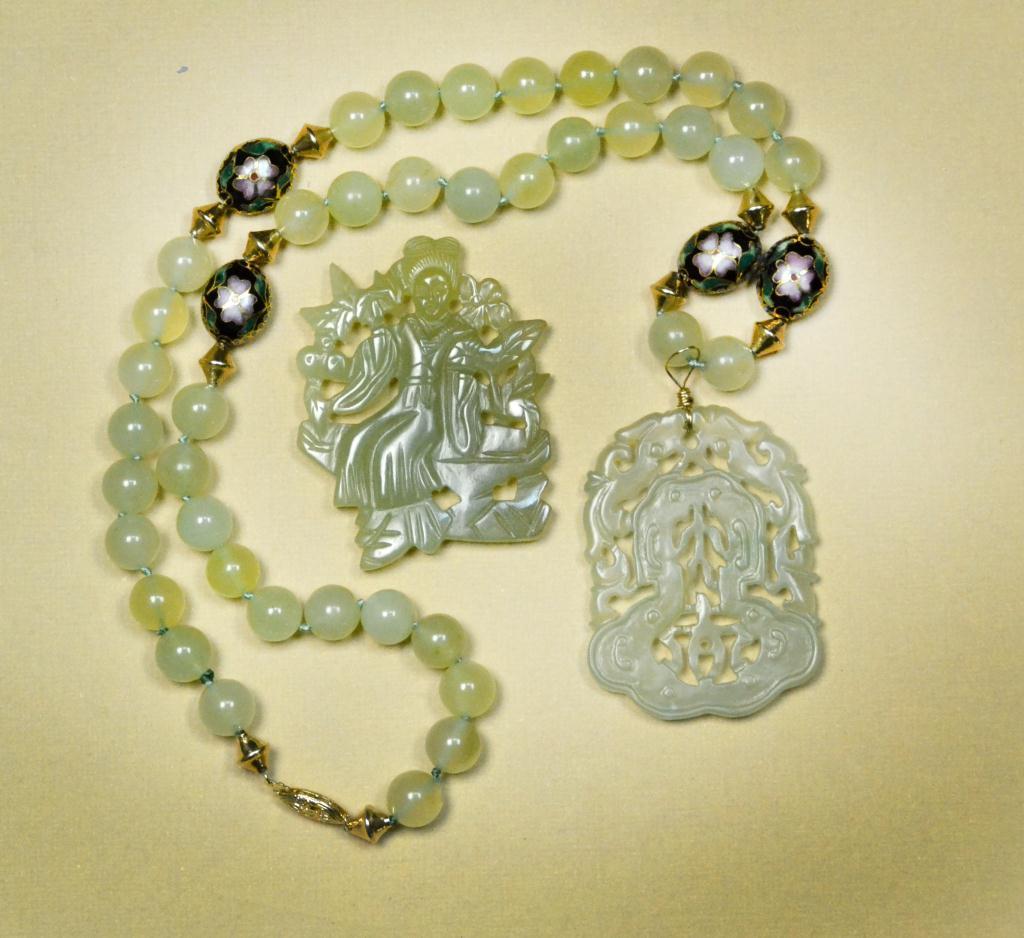 Chinese Jade And 14K Gold