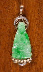 CHINESE JADE AND EIGHTEEN KARA