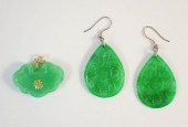 CHINESE JADE AND FOURTEEN KARA