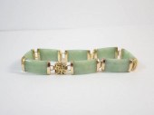 CHINESE JADE AND FOURTEEN KARA