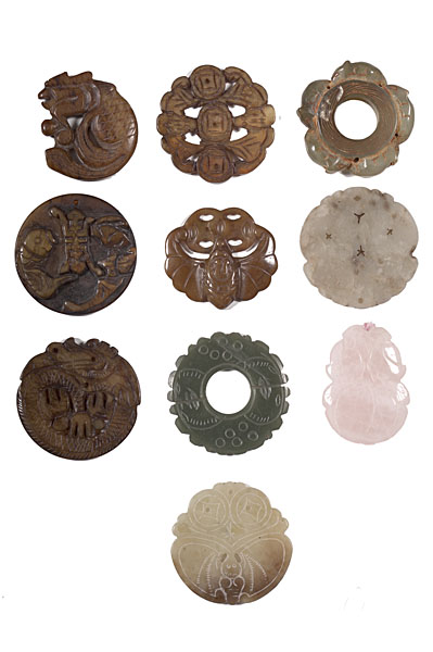 Chinese Jade and Hardstone Pendants