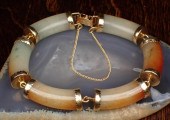 CHINESE JADE AND YELLOW GOLD B