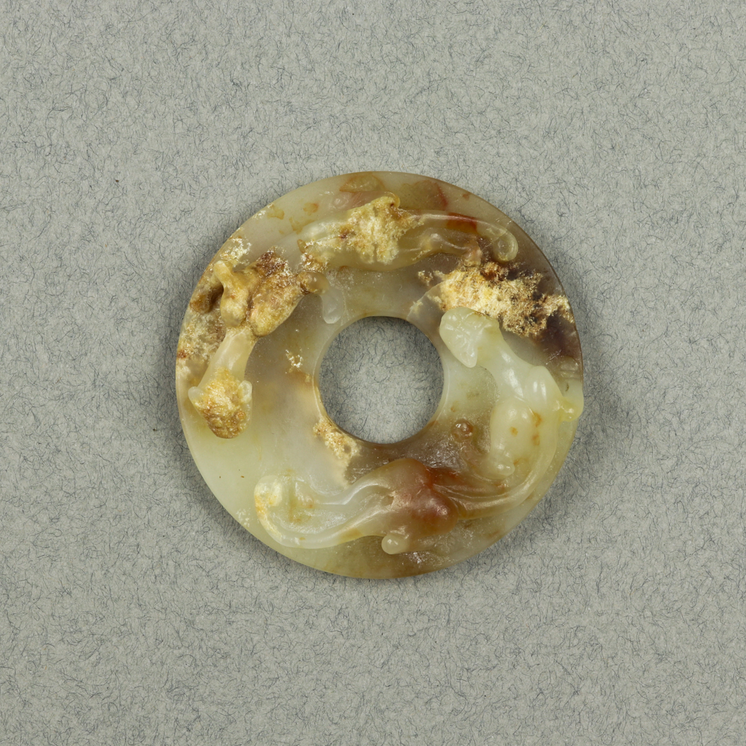 CHINESE JADE ARCHAISTIC BI DISC