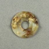 CHINESE JADE ARCHAISTIC BI DIS