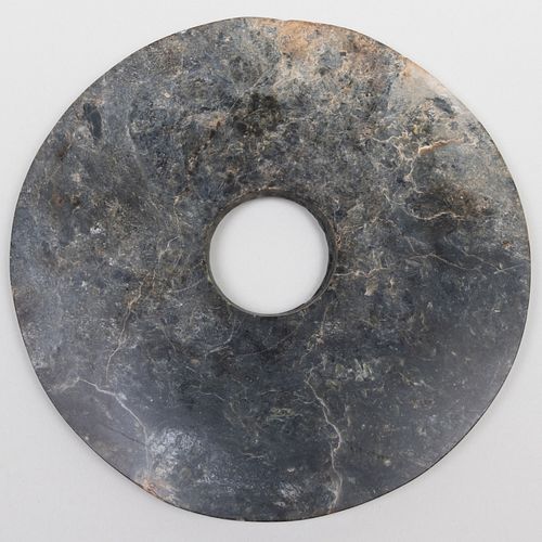 CHINESE JADE BI DISC7 1/2 in. diam.