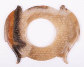 CHINESE JADE BI WITH 'COMMA SC