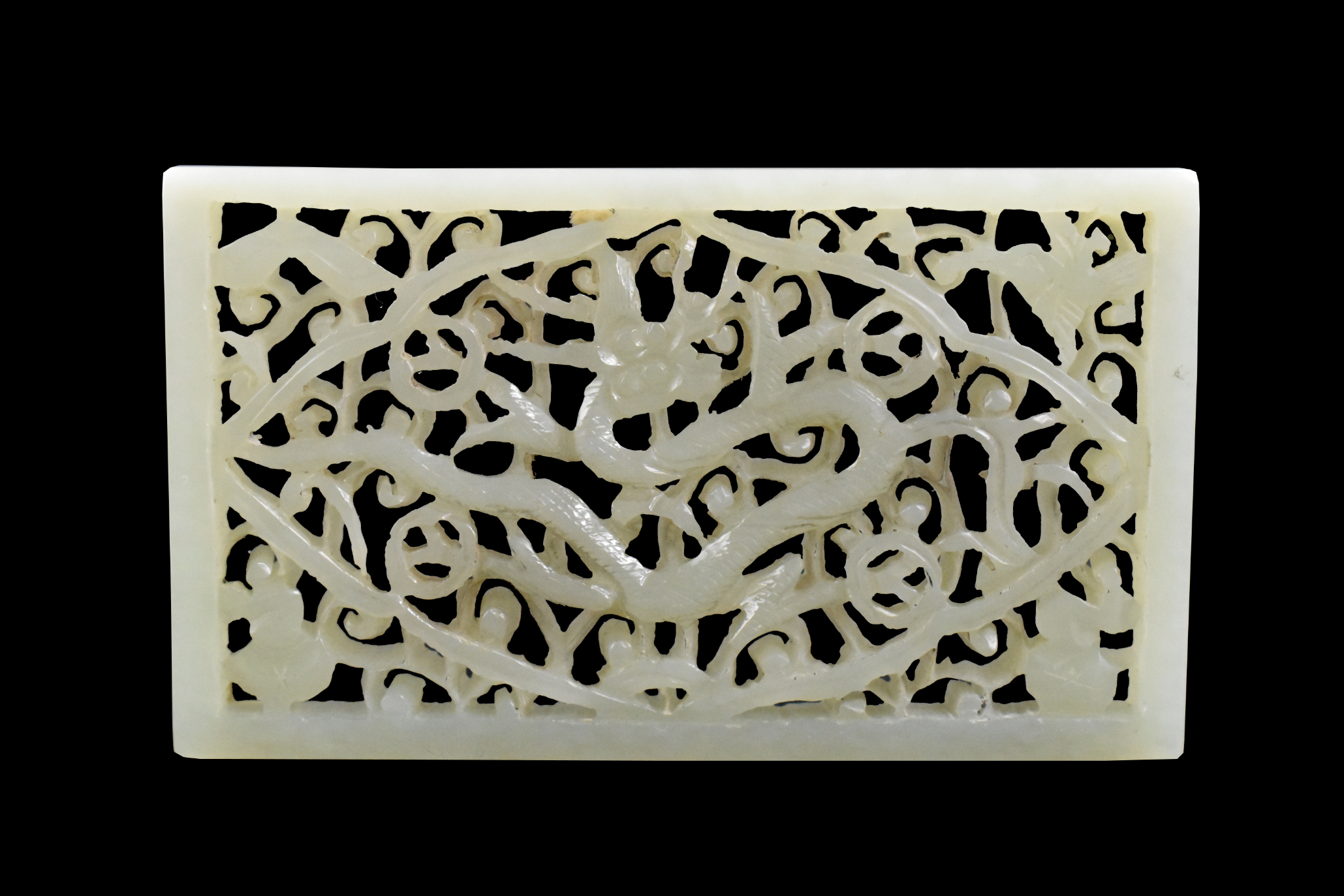 CHINESE JADE CARVED DRAGON
