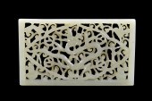 CHINESE JADE CARVED DRAGON PLA
