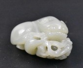 CHINESE JADE CARVED FOO LION T